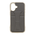 NATURAL　design iPhone17用 背面型ケース NICOLA チャコール IP25-61-NIC02