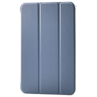 エレコム iPad mini(A17 Pro)用フラップケース 薄型軽量 背面クリア 2アングル ブルーグレー TB-A25SWVBG