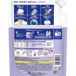 Ｐ＆Ｇ レノア煮沸消臭抗菌ビーズ クリーン 詰替 超特大 1410mL FCD711N-イメージ2
