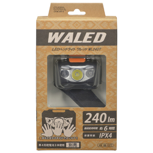 オーム電機 LEDヘッドライト センサー ワレッド 240ルーメン LH-WL240T-K-イメージ3