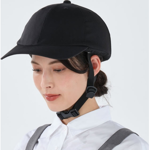 クミカ工業 織ヘルメット キャップタイプ ブラック FCK012B-イメージ10