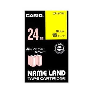 カシオ カシオネームランドテープ XR-24YW カシオ カシオネームランドテープ XR-24YW