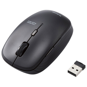 エレコム 抗菌ワイヤレスBlueLEDマウス(5ボタン) ブラック M-BL21DBKBK エレコム 抗菌ワイヤレスBlueLEDマウス(5ボタン) ブラック M-BL21DBKBK