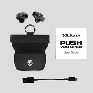 Skullcandy PUSH 720 OPEN EAR TRUE WIRELESS BLACK SILVER ブラック S4EOW-T034-イメージ3