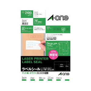 エーワン ラベルシール(100シート/2100片入り) A-ONE.28379-イメージ1