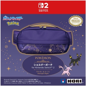 HORI ショルダーポーチ for Nintendo Switch  2 ブラッキー & エーフィ Starlight Night NSX178-イメージ4
