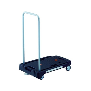 トラスコ中山 TRUSCO 樹脂台車こまわり君 省音G車輪  黒 樹脂ストッパー FC251HY-8186974-イメージ1