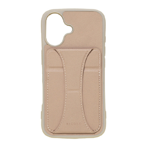 NATURAL　design iPhone17用 背面型ケース NICOLA ブラウン IP25-61-NIC04-イメージ1