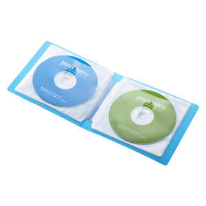 サンワサプライ DVD・CDファイルケース(12枚収納) ブルー FCD-FL12BL-イメージ2