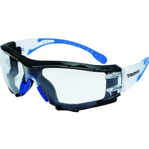 トラスコ中山 TRUSCO 超軽量保護めがね 密着防塵フレームクリアレンズ 収納袋 FC772FU-2072775-イメージ1