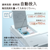 日立 BD-STX120HL-W 【左開き】12．0kgドラム式洗濯乾燥機 ビッグ