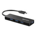 BUFFALO USB3．1(Gen1) TypeC 4ポート バスパワーハブ ブラック BSH4U120C1BK