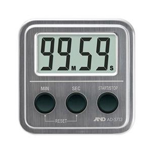 エーアンドデイ 100分間タイマー(ステンレストップ) AD5713-イメージ1