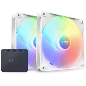 NZXT 140mm RGB LEDファン 2個パック+RGBコントローラ ホワイト RF-C14DF-W1-イメージ1