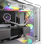 NZXT 140mm RGB LEDファン 2個パック+RGBコントローラ ホワイト RF-C14DF-W1-イメージ7