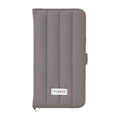 NATURAL　design iPhone17用 手帳型ケース FLUFFY グレー IP25-61-FFY02
