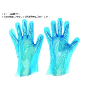 サラヤ エンボス手袋PE青200枚入XS 51092 FC783VZ-4898303-イメージ1