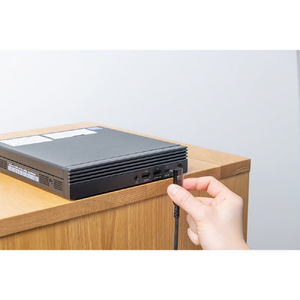 ナカバヤシ Type-C方向変換アダプタ 垂直 ブラック USA-L01BK-イメージ3