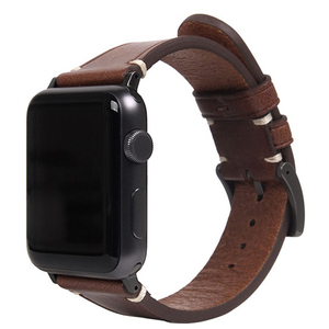 SLG Design Apple Watch 49/45/44/42mm用バンド Italian Buttero Leather ブラウン SD18381AW-イメージ1