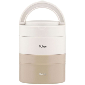 ＬＩＶ ＰＬＵＳ 保温弁当箱 2段 丸型 大容量 700mL ホワイト FCF863M-NQ-211-イメージ5