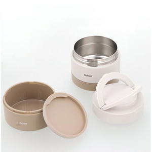 ＬＩＶ ＰＬＵＳ 保温弁当箱 2段 丸型 大容量 700mL ホワイト FCF863M-NQ-211-イメージ6