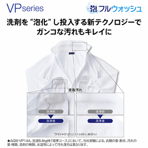 AQUA 14．0kgインバーター全自動洗濯機 e angle select VPシリーズ ホワイト AQW-VP14E5(W)-イメージ16