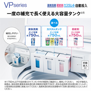 AQUA 14．0kgインバーター全自動洗濯機 e angle select VPシリーズ ホワイト AQW-VP14E5(W)-イメージ8