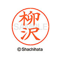 シヤチハタ ネームペン用ネーム シルバー 既製 柳沢 FC47708-X-GPS-1937