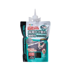 アサヒペン 床用ひび割れ補修材 アスファルト用 700ML W115ブラック FC689VL-6659464-イメージ1