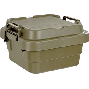 トラスコ中山 TRUSCO/トランクカーゴ フラット天板仕様 浅型 20L ОD色 FCA125U-3695132-イメージ1