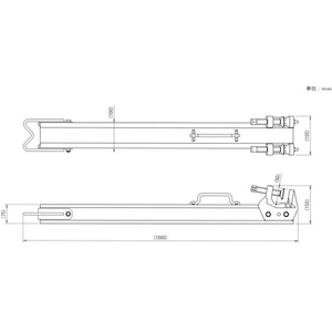 サンコー 鉄骨用親綱支柱 LP型 FC968ET-8217913-イメージ2