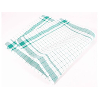 カンダ 半麻格子ダスター 緑 1枚 FC082SM-120075