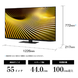 シャープ 55V型 4K Mini LED 液晶テレビ AQUOS 4T-55X5A-イメージ2
