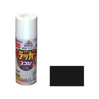 アサヒペン アスペンラッカースプレー 420ml ツヤ消し黒 FC266NS