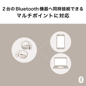 オーディオテクニカ ワイヤレスオープンイヤーイヤフォン ブラック ATH-AC5TW BK-イメージ13