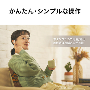 オーディオテクニカ ワイヤレスオープンイヤーイヤフォン ブラック ATH-AC5TW BK-イメージ8