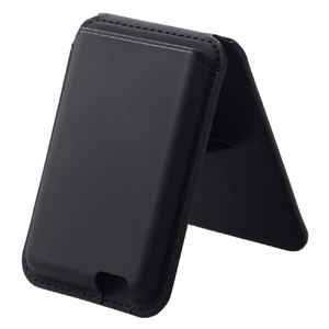 エレコム MagSafe対応iPhone用カードウォレットスタンド MAGKEEP ブラック AMS-MAGWSBK-イメージ1