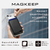 エレコム MagSafe対応iPhone用カードウォレットスタンド MAGKEEP ブラック AMS-MAGWSBK-イメージ3