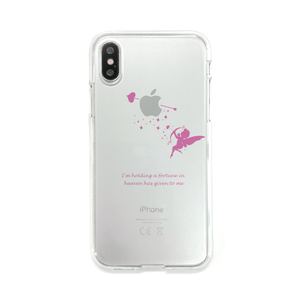 Dparks iPhone XS/X用ソフトクリアケース キューピッド DS10382I8-イメージ2