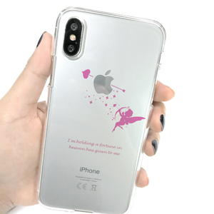 Dparks iPhone XS/X用ソフトクリアケース キューピッド DS10382I8-イメージ5