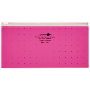 リヒトラブ AQUA DROPs クリヤーケース PEN(通帳) 赤 FC40105-F5301-3-イメージ1
