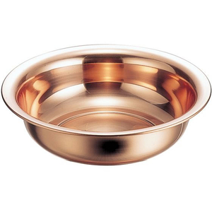 新光金属 純銅 洗面器 32cm S-9350 4.1L FC537LS-6309600-イメージ1