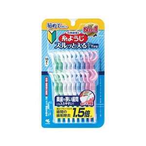 小林製薬 糸ようじスルッと入るタイプ Y字型 18本入 FCT0540-イメージ1