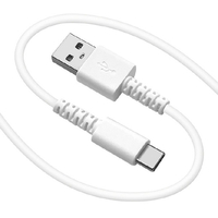ラスタバナナ Type-A to Type-C 柔らかケーブル 2m ホワイト R20CAAC3A03WH