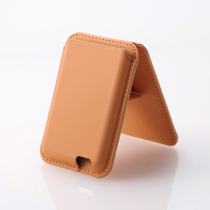 エレコム MagSafe対応iPhone用カードウォレットスタンド MAGKEEP オレンジ AMS-MAGWSDR-イメージ2