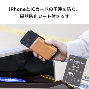 エレコム MagSafe対応iPhone用カードウォレットスタンド MAGKEEP オレンジ AMS-MAGWSDR-イメージ7