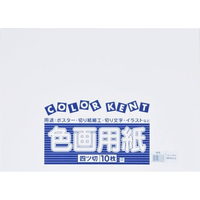 大王製紙 再生色画用紙 4ツ切10枚 ゆき FC472TF