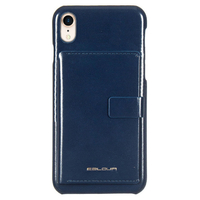 Eblouir iPhone XR用カバーケース BackPack Bar ネイビー EB14383I61