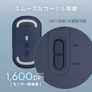 ASUS Marshmallow Mouse MD100 クワイエットブルーまたはソーラーブルー MD100_MOUSE_BL-イメージ16