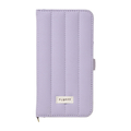 NATURAL　design iPhone17用 手帳型ケース FLUFFY ライラック IP25-61-FFY04